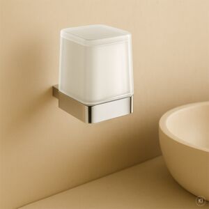 AquaCraft 300 soap dispenser wall-mounted 30050000-00 with frosted glass, bottom operation, chrome