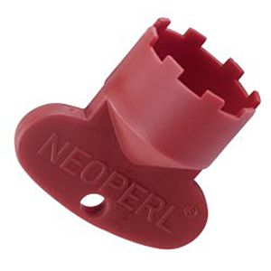 clé de service cache Neoperl 09915146 JR + SLIM AIR, M 21,5x1, rouge, pour l&#39;installation du régulateur de jet