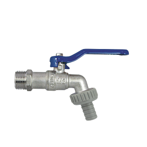 AquaCraft Kugelauslaufventil 1001000129 Hebelgriff blau, 3/4"AG, Metallhülle, messing