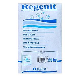 Regenit regeneration salt salt tablets sack a 25kg for water softening systems