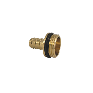 AquaCraft hose fitting 1001000066 with sealing ring, 1&quot; x nozzle 13mm, brass