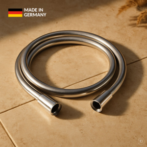 Flexible de douche CARLDIX 200 cm (2000 mm), cône 1/2&quot; x cône pivotant 1/2&quot;, chromé