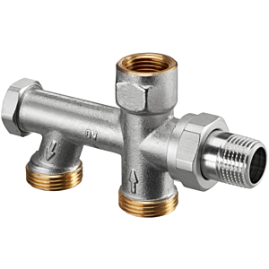 Oventrop Uno one pipe connection piece 1013162 DN 15xG 3/4 AG, with brass screw connection