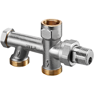 Oventrop Uno one-pipe connection piece 1013164 DN 15xG 3/4 AG, for swapped flow / return