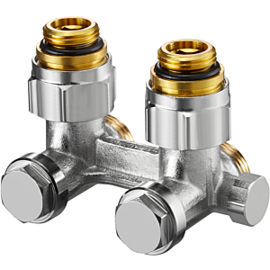 Oventrop Multiflex F Raccord coudé à obturation ZBU 1015994 G 2000 / 2 AGxG 3/4 AG, laiton nickelé