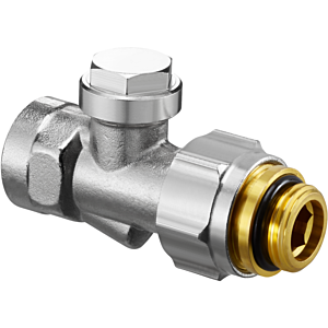 Oventrop Combi 3 shut-off screw connection 1016175 G 2000 / 2 AGxRp 2000 / 2 IG, nickel-plated brass