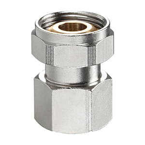 Oventrop Verschraubung 1016304 G 3/4 ÜMxG 1/2 IG, Messing vernickelt