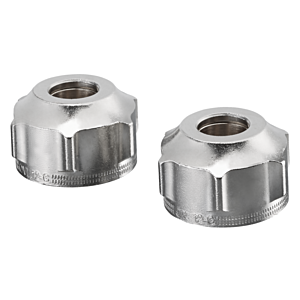 Oventrop Ofix CEP raccord à compression 1016841 12 mm, double, pour filetage extérieur G 3/4, nickelé