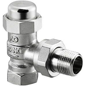 Oventrop Combi LR Radiateurs raccord à vis 1027562 DN 10, d&#39;angle, nickelé