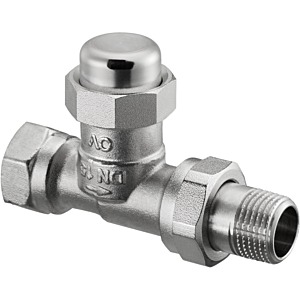 Oventrop Combi LR Radiators screw connection 1027666 DN 20, straight, nickel-plated