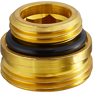 Oventrop Einschraubstutzen 1028252 1/2"x3/4" AG, Messing roh, für Multiflex F, VPE 10 Stück