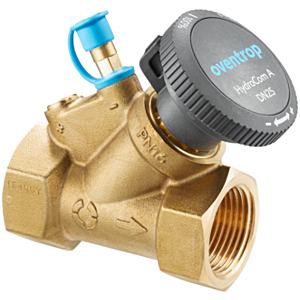 Oventrop HydroCom shut-off valve 1062726 DN 20, Rp 3/4, PN 16, both sides internal thread, brass
