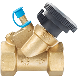 Oventrop HydroCom shut-off valve 1062728 DN 25, Rp 1, PN 16, both sides internal thread, brass
