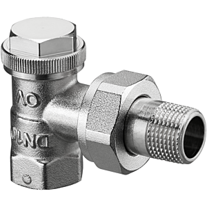Oventrop Combi 3 Heizkörper-Verschraubung 1090363 DN 20, Eck, Rotguss/Messing vernickelt