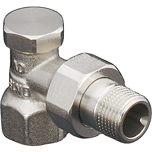 Oventrop Combi 2 Radiators screw connection 1091063 DN 20, corner, nickel-plated brass