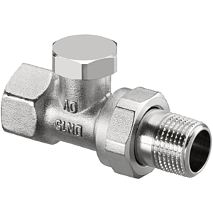 Oventrop Combi 2 Radiators screw connection 1091163 DN 20, straight, nickel-plated brass
