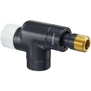 Oventrop Vanne thermostatique de débit série E 1163232 axiale, préréglage en continu, DN 15, laiton, anthracite