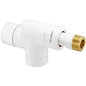Oventrop Thermostatventil Baureihe E 1163262 DN15, 1/2", PN10, Axial, weiß