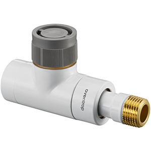 Oventrop series EQ thermostatic valve 1163662 DN 15, G 3 / 4xR 2000 / 2 AG, 2000 , brass, white powder-coated