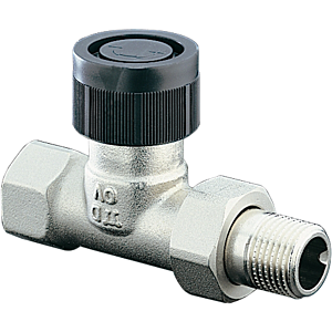 série Oventrop vanne thermostatique A 1181103 laiton nickelé, DN 10, droite