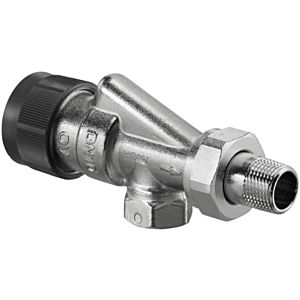 Oventrop series A flow axial valve 1181403 DN 10, nickel-plated brass