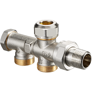 Oventrop Duo two-pipe connection piece 1182651 DN 15, M 24x1.5 AG, with shut-off