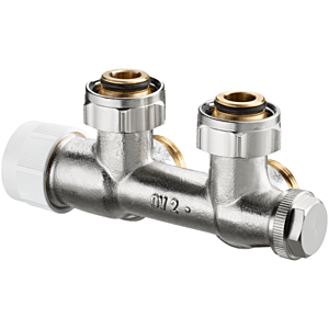 Oventrop Raccord de raccordement Multiblock T 1184014 3/4 &quot;ÜMx3 / 4&quot; AG, d&#39;angle, raccord à deux tuyaux