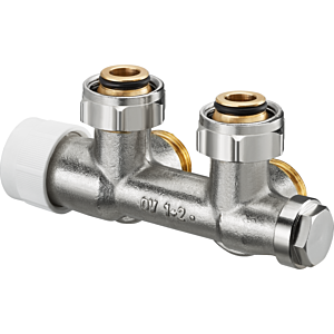Oventrop Multiblock T Anschlussarmatur 1184024 G 3/4 ÜMxG 3/4 AG, Ein-/Zweirohrarmatur, Eck