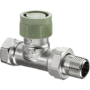 Oventrop series ADV 9 thermostatic valve 1188463 nickel-plated brass, DN 10, Rp 3 / 8xR 3/8, straight