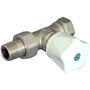 Oventrop Baureihe HR Handregulierventil 1190604 Messing vernickelt, 1/2", Durchgang, ohne Voreinstellung