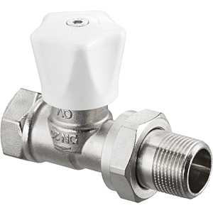 Oventrop series HRV manual regulating valve 1194604 2000 / 2 &quot;, 2000 , shortened, nickel-plated brass