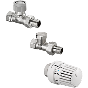 Oventrop Uni LH Thermostatventil-Set 1703163 DN 10, Durchgang, mit Thermostat