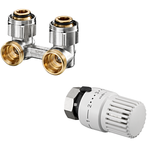 Oventrop Multiflex F connection set 1715884 for G 2000 / 2 IG, corner shape