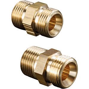 Oventrop Mamelon double Ofix-Oil 2080051 G 3 / 8xG 3/8, cône intérieur des deux côtés, laiton