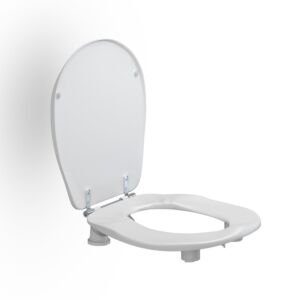 Pressalit Ergosit toilet seat R20000 with lid, raised 50mm, white