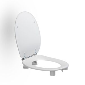 Pressalit Dania toilet seat with lid, raised 50mm, white
