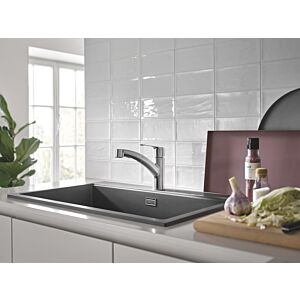 Grohe QuickFix Start mitigeur de cuisine 30531DC1 supersteel, double douchette extractible