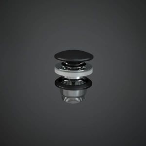 RAK Duo Pushopen-Ventil DUO000504A, schwarz matt