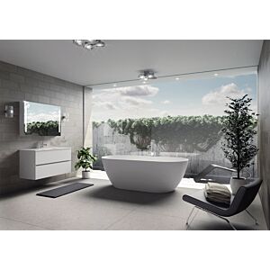 Riho Bilbao freistehende Badewanne B118001105 weiß matt, 170x80cm, mit Verkleidung