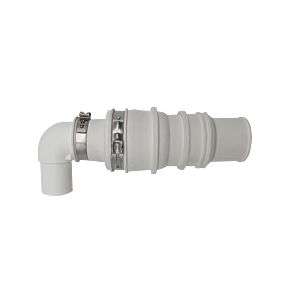 SFA drain bend with non-return valve PCLB for Sanidouche