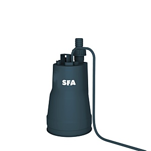 Pompe à eaux usées SFA SANIPUDDLE-001 avec fonction d&#39;aspiration plate, pour drainage de cave