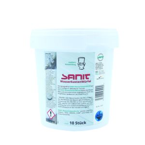 Cubes nettoyants pour réservoir de chasse d&#39;eau Sanit 3056 pour conduit d&#39;arrivée d&#39;eau Geberit, lot de 10