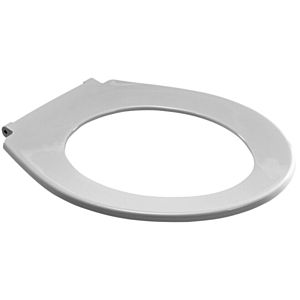 Eisenberg 4002 WC seat 56.439.01..0000 white, stainless steel hinges, continuous hinge shaft, without cover