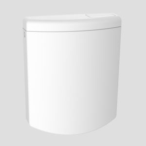Sanit Bonito Duo cistern 91A04010099 white, with angle valve, 2-quantity actuation