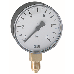 Syr - Sasserath Manometer 2000.00.906 G 1/4, 0-10 bar, mit senkrechtem Anschluss