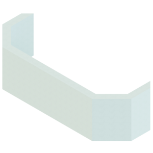 Schedel Multistar Frontablage SH31010 Übereckeinbau, für 6-/8-Eckwannen