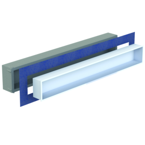 Schedel Multistar vision Nischeneinsatz BOX20153MR 200 x 1530 x 120 mm, mit Rahmen, bianco weiß