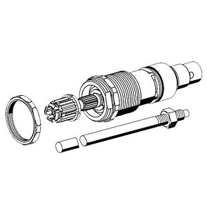 Schell Oberteil 222350099 Set, mit Spindel 488 mm lang und Ablänghilfe