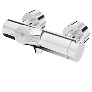Schell Vitus shower thermostat 002170699 CVD, with solenoid valve 6 V, mixed water, chrome-plated