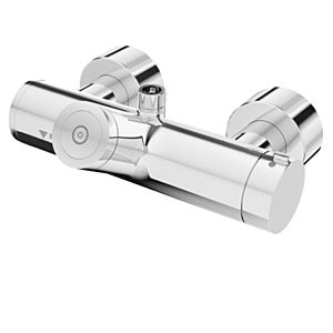 Schell Vitus Brause-Thermostat 016090699 CVD, Batteriebetrieb, verchromt, Duschanschluss oben, thermische Desinfektion